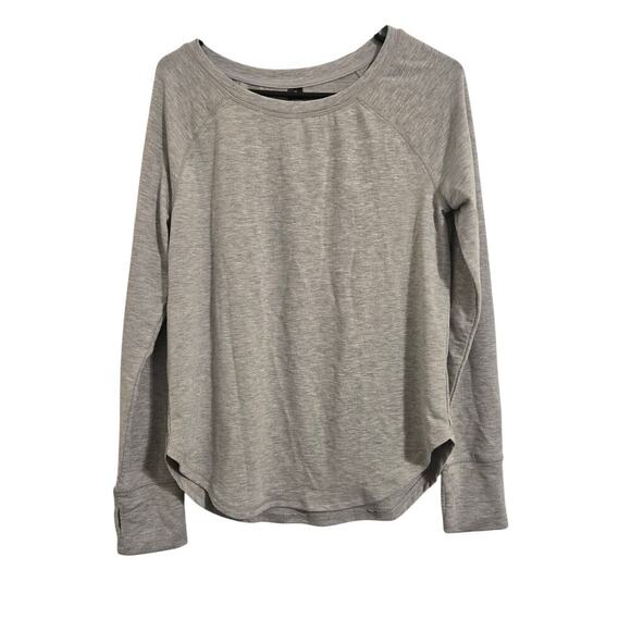 Yogalicious Women’s Sweatshirt Gray Size M Long Sleeve Pullover w/ Thumb Holes - Picture 1 of 5